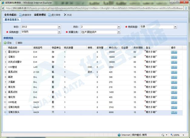 水务设备资产管理系统
